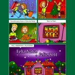 Criação de HQ para cartão de Natal - Cliente: Run & Fun, parceria Estação Gráfica